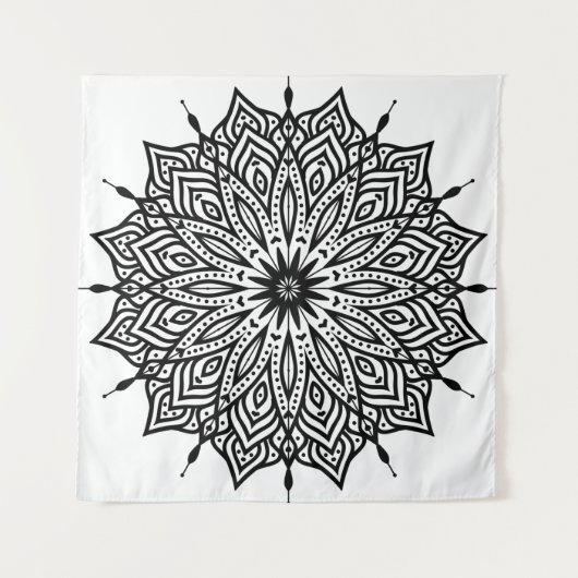 Rozet mandala ornament decoratie wandkleed (Voorkant)