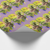Rozet Succulenten bezoekers Cadeaupapier (Hoek)