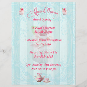 RozeTea Roos Cupcakes Flyers