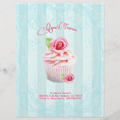 RozeTea Roos Cupcakes Flyers (Achterkant)