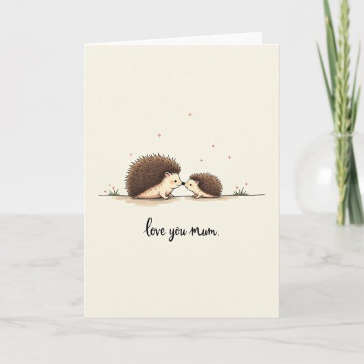 Rozewangige Moeders Liefde Kaart (Voorkant)
