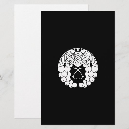 Rozijnen Briefpapier (Voorkant / Achterkant)