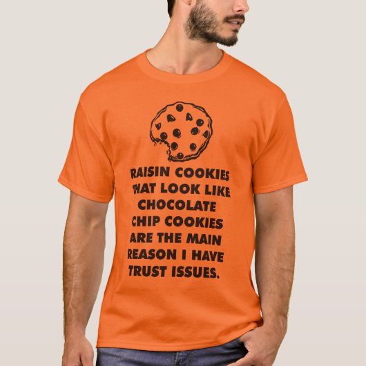 Rozijnen en chocolade Chip Cookies, Vertrouwenspro T-shirt (Voorkant)