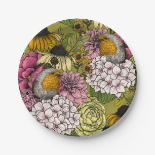 Rozijnen in de tuin 2 papieren bordje