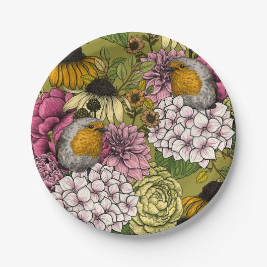 Rozijnen in de tuin 2 papieren bordje (Voorkant)