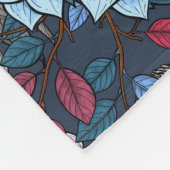 Rozijnen in de tuin 3 fleece deken (Hoek)