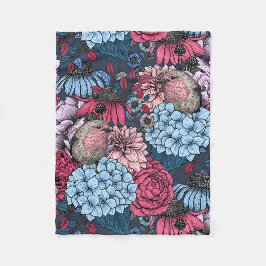 Rozijnen in de tuin 3 fleece deken (Voorkant)