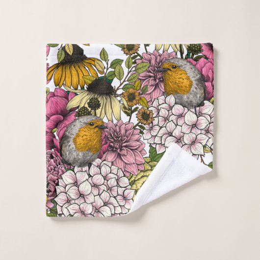 Rozijnen in de tuin bad handdoek (Wasdoekje)