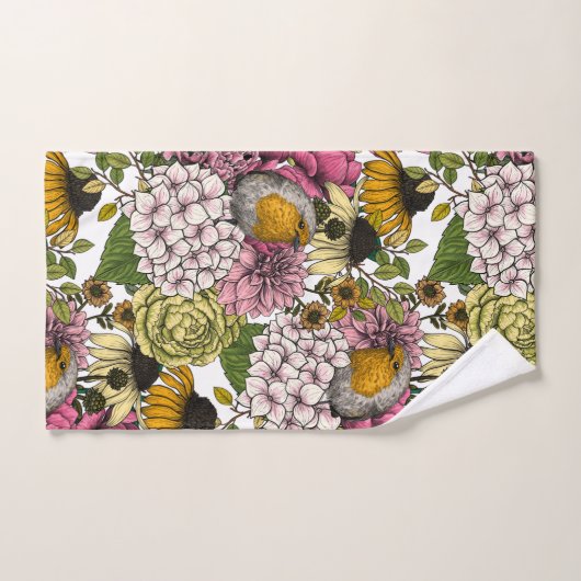 Rozijnen in de tuin bad handdoek (Handdoek)