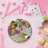 Rozijnen in de tuin papieren bordje (Feest)