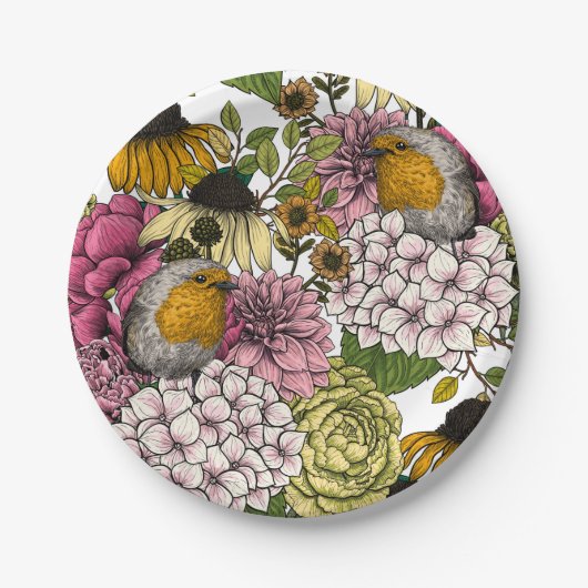 Rozijnen in de tuin papieren bordje (Voorkant)