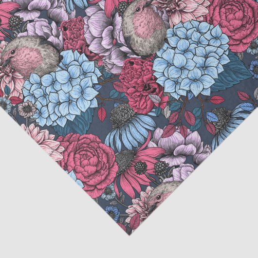 Rozijnen in de tuin tissuepapier (Detail)