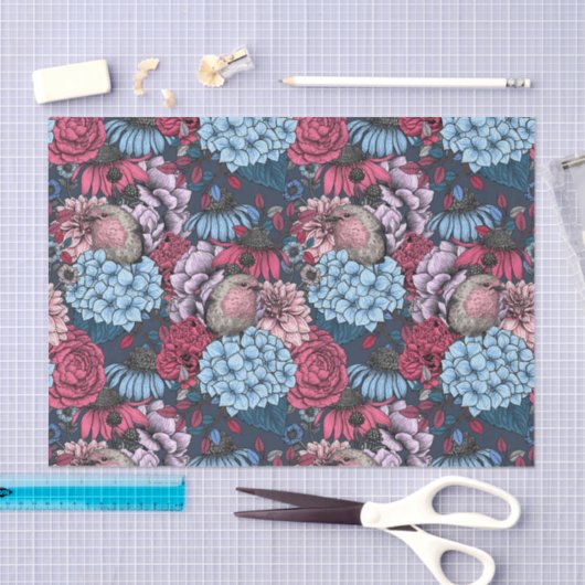 Rozijnen in de tuin tissuepapier (Craft)