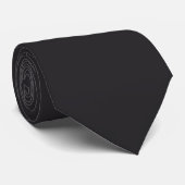 Rozijnen Zwart Effenkleur Stropdas (Opgerold)