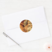 Rozijnenbrood en kaneel ronde sticker (Envelop)