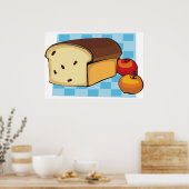Rozijnenbrood en Rode Appels Poster (Keuken)