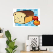 Rozijnenbrood en Rode Appels Poster (Thuiskantoor)