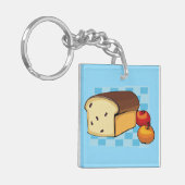 Rozijnenbrood en rode appels sleutelhanger (Voorkant Links)