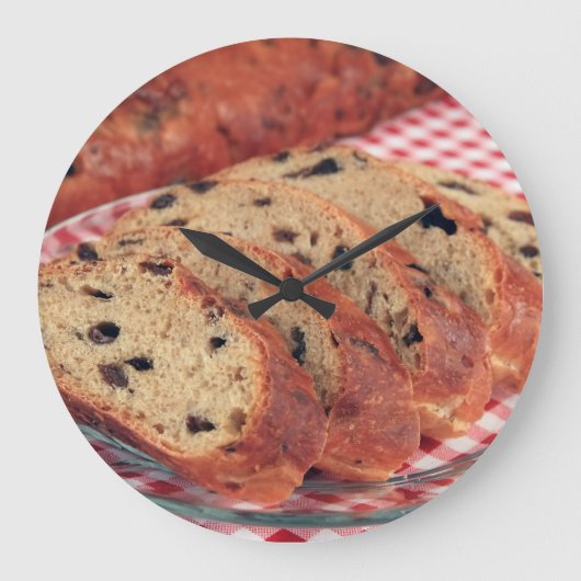 Rozijnenbrood grote klok (Voorkant)
