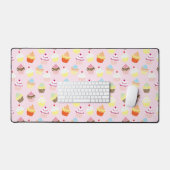 ROZIJNTAARTJES ROZE PATROON BUREAUMAT (Keyboard & Muis)
