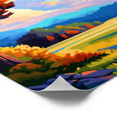 Roztocze Spain vintage travel illustration Poster (Hoek)