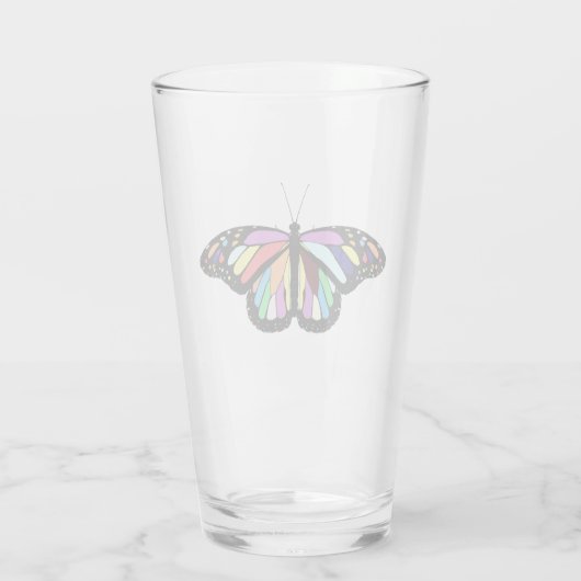 RP colorful butterfly Glas (Achterkant)