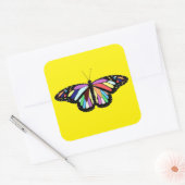 RP colorful butterfly Vierkante Sticker (Envelop)