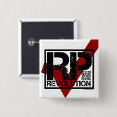 RP Revolutie - Stemming voor Ron Paul Button (Voorkant /achterkant)