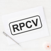 RPCV-Sticker Rechthoekige Sticker (Envelop)