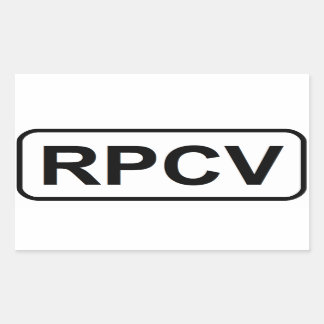 RPCV-Sticker Rechthoekige Sticker