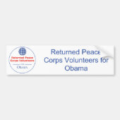 RPCVS voor Obama-Bumpersticker Bumpersticker (Voorkant)