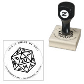 RPG 20-zijdige dobbelsteen | Klassiek waar we adre Rubberstempel (Gestempeld)
