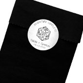 RPG Adventure voltooid | Klassieke tafelblad dobbe Ronde Sticker