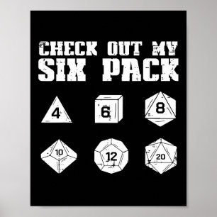 Rpg Bekijk Mijn 6 Pak Grappige Gamer Mannen Jongen Poster