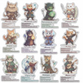 RPG Cats leuke en leuke stickers voor gamers (Voorkant)