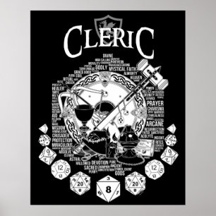 RPG Class Series Cleric White Versie Poster