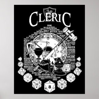 RPG Class Series Cleric White Versie Poster