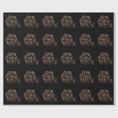 RPG Crit AF | Copper Fantasy Tafelblad Dice voor R Cadeaupapier (Vlak)