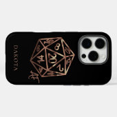 RPG Crit AF | Copper Fantasy Tafelblad Gamer Dice Case-Mate iPhone Case (Achterkant (horizontaal))