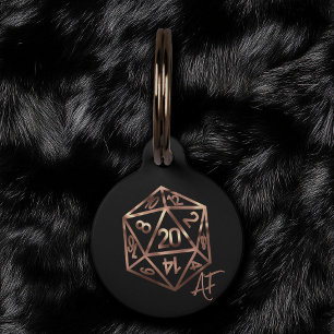 RPG Crit AF   Copper Fantasy Tafelblad Gamer Dice Huisdierpenning