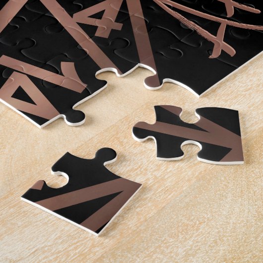 RPG Crit AF | Copper Fantasy Tafelblad Gamer Dice Legpuzzel (Zijkant)