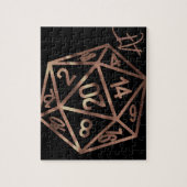 RPG Crit AF | Copper Fantasy Tafelblad Gamer Dice Legpuzzel (Verticaal)