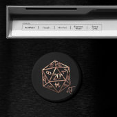 RPG Crit AF | Copper Fantasy Tafelblad Gamer Dice Magneet