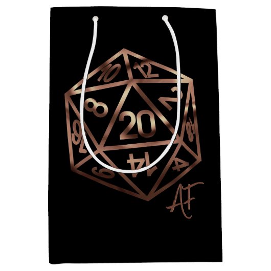 RPG Crit AF | Copper Fantasy Tafelblad Gamer Dobbe Medium Cadeauzakje (Voorkant)