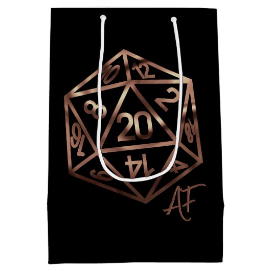 RPG Crit AF | Copper Fantasy Tafelblad Gamer Dobbe Medium Cadeauzakje (Achterkant)