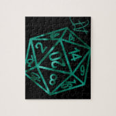 RPG Crit AF | Emerald Fantasy Tafelblad Gamer Dice Legpuzzel (Verticaal)