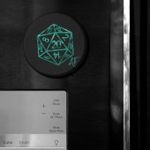 RPG Crit AF | Emerald Fantasy Tafelblad Gamer Dice Magneet