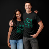 RPG Crit AF | Emerald Fantasy Tafelblad Gamer Dice T-shirt