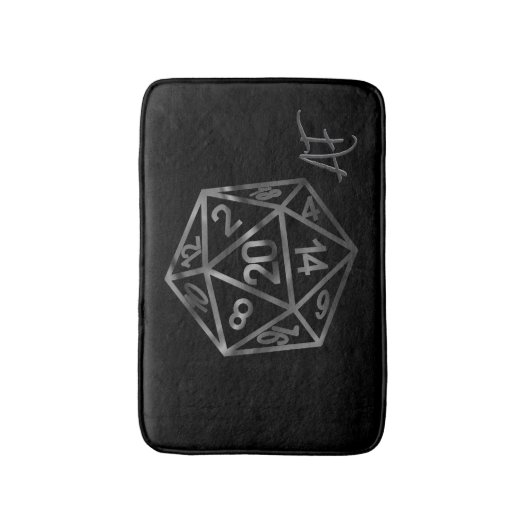 RPG Crit AF | Fantasy tafelblad Retro Gamer Dice Badmat (Voorkant Verticaal)