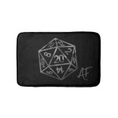 RPG Crit AF | Fantasy tafelblad Retro Gamer Dice Badmat (Voorkant)